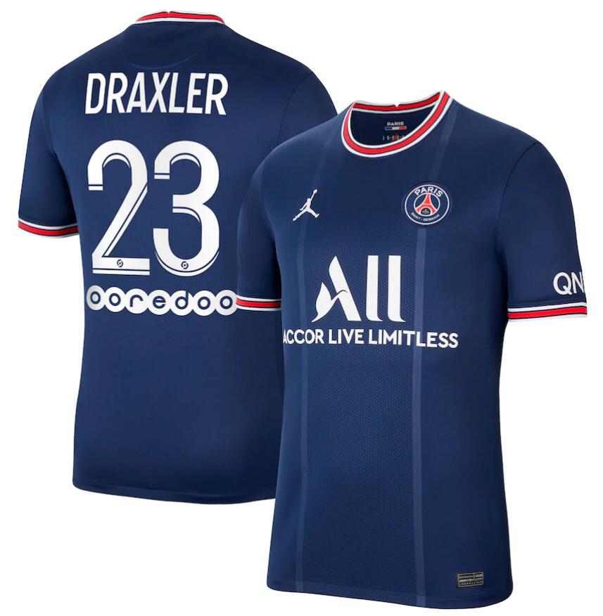 2021/22 Maillot PSG Domicile Soccer Jersey Shirt Draxler 23